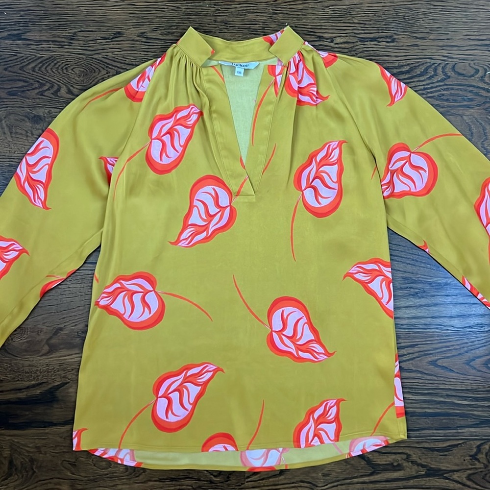 Tucker Silk Blouse XX-Small